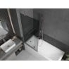 Mexen Next paravan pentru cadă, 1-panou 80 x 150 cm, grafit, nichel periat - 895-080-000-00-40-97
