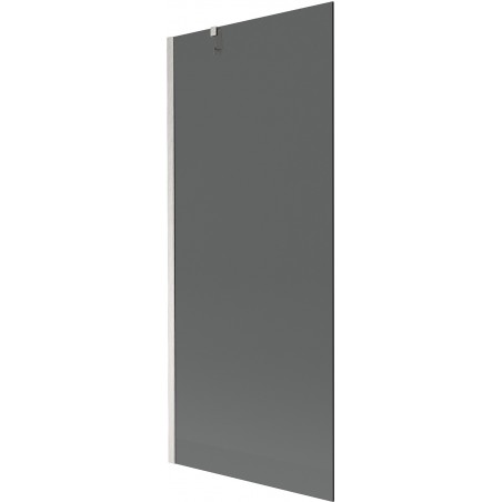 Mexen Next egyajtós kádparaván 80 x 150 cm, grafit, kefélt nikkel - 895-080-000-00-40-97