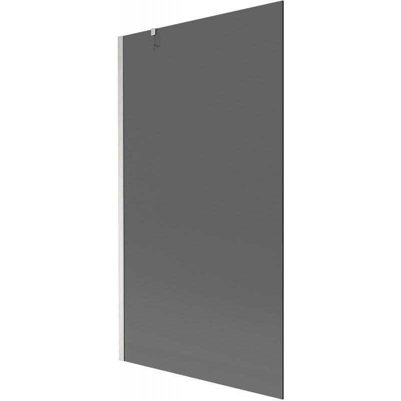 Mexen Next panou fix de cadă 1-canat 100 x 150 cm, grafit, nichel periat - 895-100-000-00-40-97