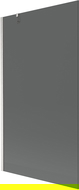 Mexen Next panou fix de cadă 1-canat 100 x 150 cm, grafit, nichel periat - 895-100-000-00-40-97
