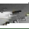 Paravan cadă Mexen Next 1-canat 50 x 150 cm, model negru, auriu periat - 895-050-000-00-70-55
