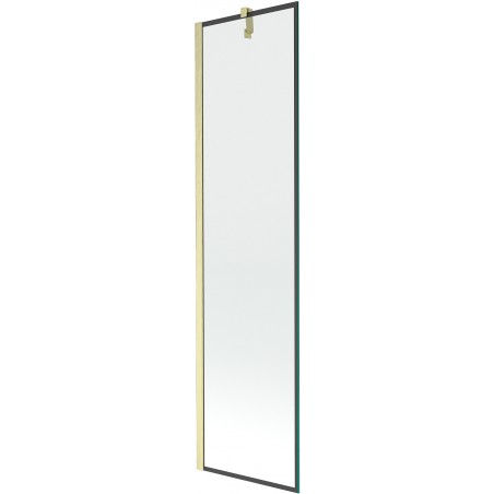 Paravan cadă Mexen Next 1-canat 50 x 150 cm, model negru, auriu periat - 895-050-000-00-70-55