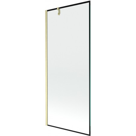Paravan cadă Mexen Next 1-canat 80 x 150 cm, model negru, auriu periat - 895-080-000-00-70-55