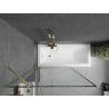 Mexen Next paravan cadă 1-panou 100 x 150 cm, model negru, auriu periat - 895-100-000-00-70-55