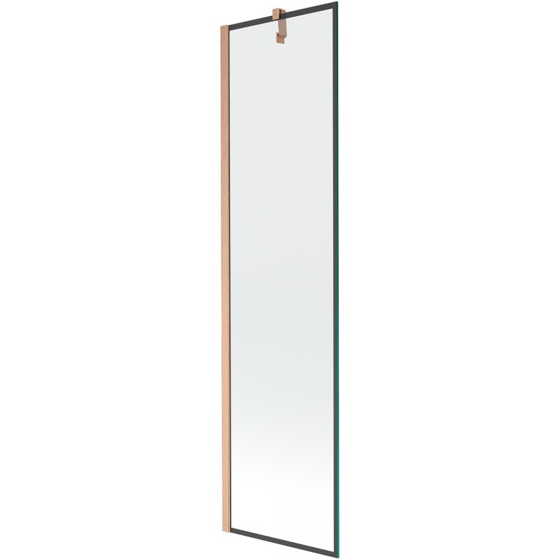 Paravan cadă Mexen Next 1-foaie 50 x 150 cm, model negru, cupru periat - 895-050-000-00-70-65
