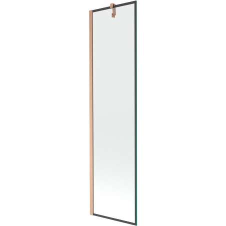 Paravan cadă Mexen Next 1-foaie 50 x 150 cm, model negru, cupru periat - 895-050-000-00-70-65