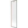 Paravan cadă Mexen Next 1-foaie 50 x 150 cm, model negru, cupru periat - 895-050-000-00-70-65