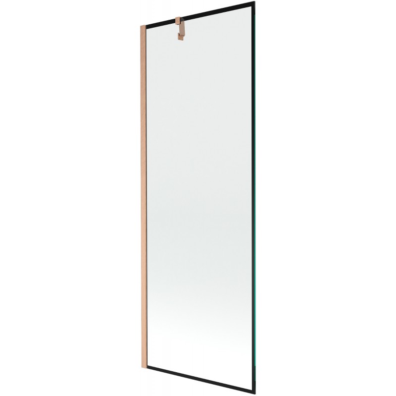 Paravan cadă 1-foaie Mexen Next 70 x 150 cm, model negru, cupru periat - 895-070-000-00-70-65