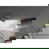 Mexen Next 1-szárnyas kádparaván 90 x 150 cm, fekete minta, kefe ecset bronz - 895-090-000-00-70-65