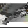 Mexen Next egy szárnyas fürdőszobai térelválasztó, 50 x 150 cm, fekete minta, gun gray csiszolt - 895-050-000-00-70-66