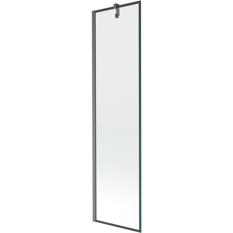 Paravan de baie Mexen Next cu 1 canat 50 x 150 cm, model negru, gun gray periat - 895-050-000-00-70-66