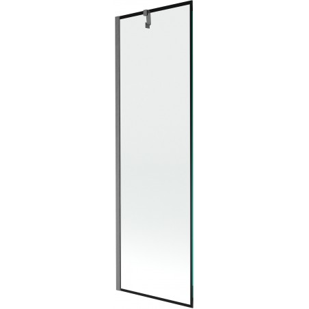 Mexen Next egyszárnyú kádparaván, 60 x 150 cm, fekete keret, gun gray kefe - 895-060-000-00-70-66