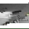 Mexen Next 1-szárnyú kádparaván 60 x 150 cm, fekete minta, gun gray kefélt - 895-060-000-00-70-66