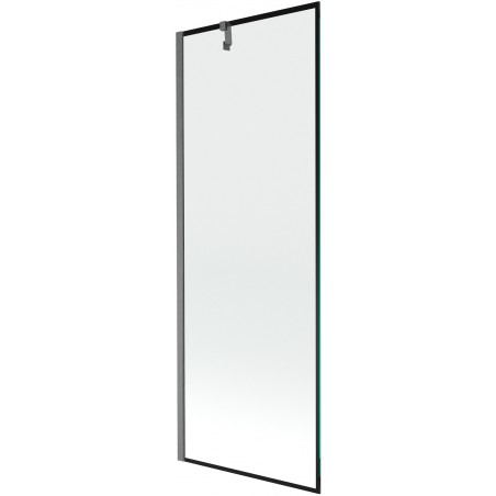 Mexen Next panou de duș cu 1 canat 70 x 150 cm, ramă neagră, gun gray periat - 895-070-000-00-70-66