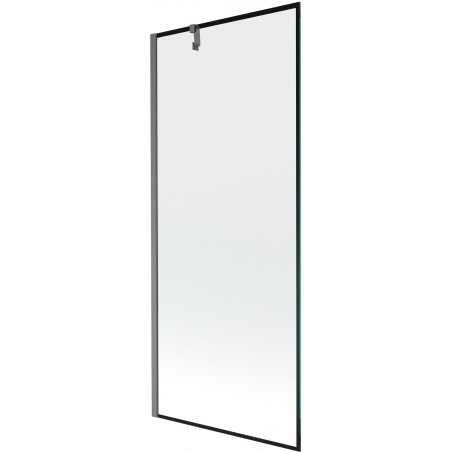 Mexen Next 1-szárnyas kádparaván 80 x 150 cm, fekete minta, gun gray csiszolt - 895-080-000-00-70-66