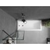 Mexen Next paravan de baie 1-canat 50 x 150 cm, model negru, gun metal - 895-050-000-00-70-95