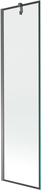 Mexen Next paravan de cadă cu 1 canat 50 x 150 cm, ramă neagră, gun metal - 895-050-000-00-70-95