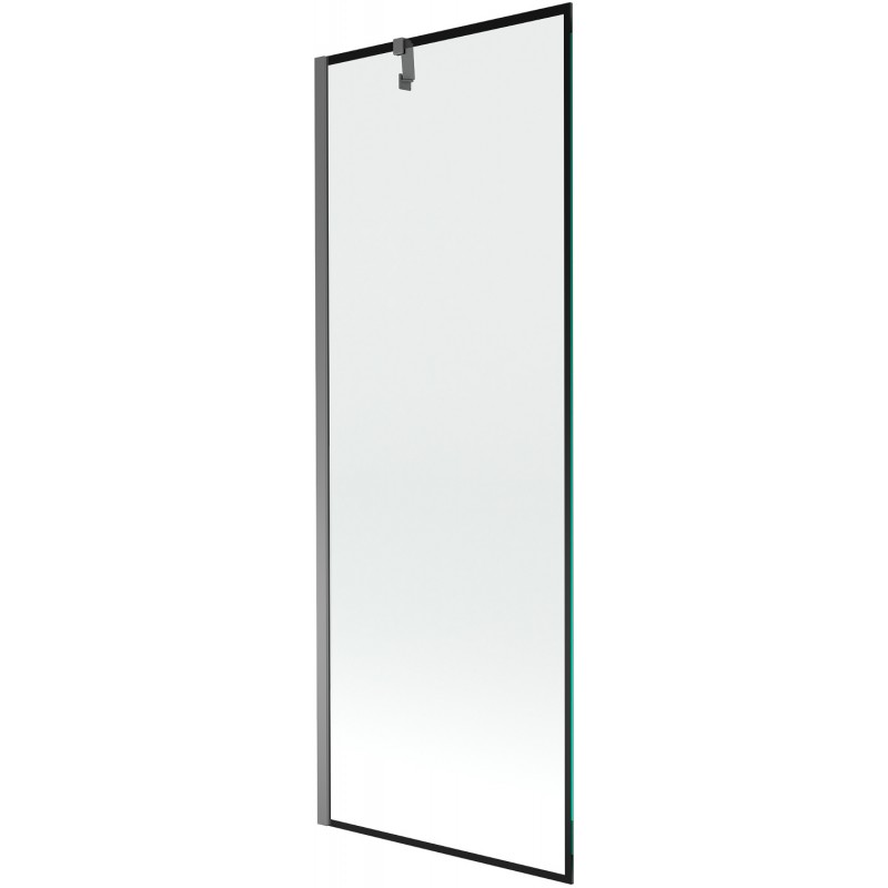 Mexen Next egyajtós kádparaván 70 x 150 cm, fekete minta, gun metal - 895-070-000-00-70-95