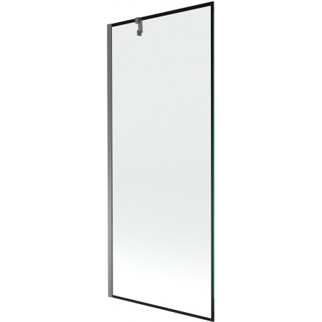 Mexen Next paravan de baie cu 1 panou 80 x 150 cm, ramă neagră, gun metal - 895-080-000-00-70-95