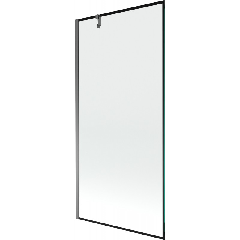 Mexen Next egyoldalas kádparaván 90 x 150 cm, fekete minta, fegyverfém - 895-090-000-00-70-95