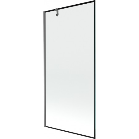 Mexen Next egyoldalas kádparaván 90 x 150 cm, fekete minta, fegyverfém - 895-090-000-00-70-95