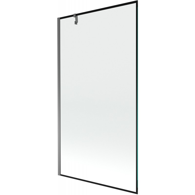 Mexen Next egyszárnyú kádparaván 100 x 150 cm, fekete minta, gun metal - 895-100-000-00-70-95