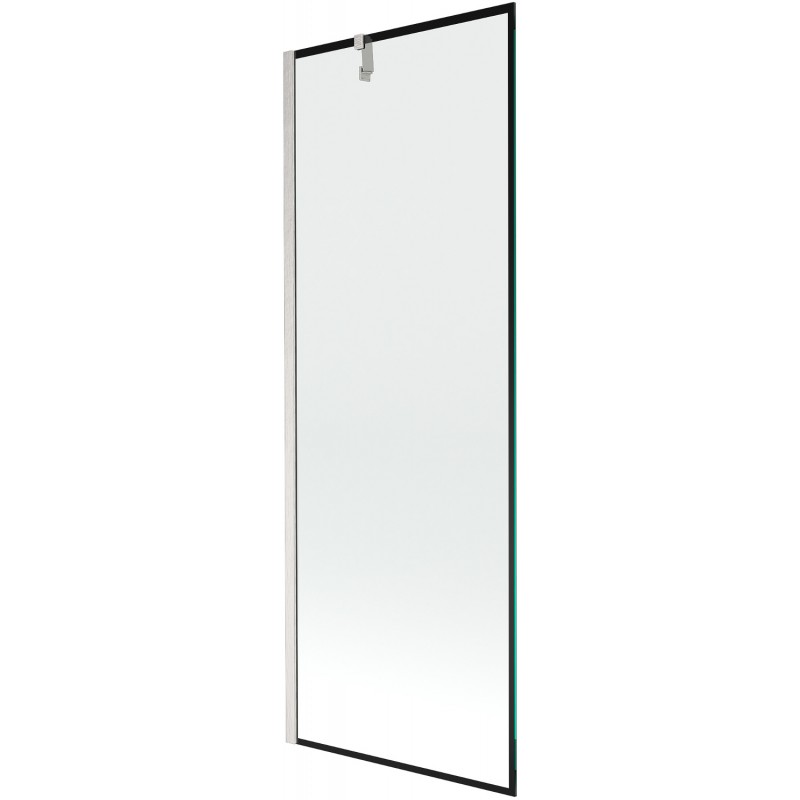 Mexen Next egy szárnyas kádparaván 70 x 150 cm, fekete mintás, kefezett nikkel - 895-070-000-00-70-97