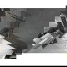 Paravan de baie Mexen Next 1-aripă 90 x 150 cm, model negru, nichel periat - 895-090-000-00-70-97
