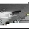 Paravan de baie Mexen Next 1-aripă 90 x 150 cm, model negru, nichel periat - 895-090-000-00-70-97