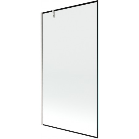 Mexen Next paravan pentru cadă, cu 1 canat, 100 x 150 cm, cadru negru, nichel periat - 895-100-000-00-70-97