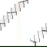 Mexen Next paravan de cadă 1-batant 50 x 150 cm, model negru, cupru periat - 895-050-000-00-77-65