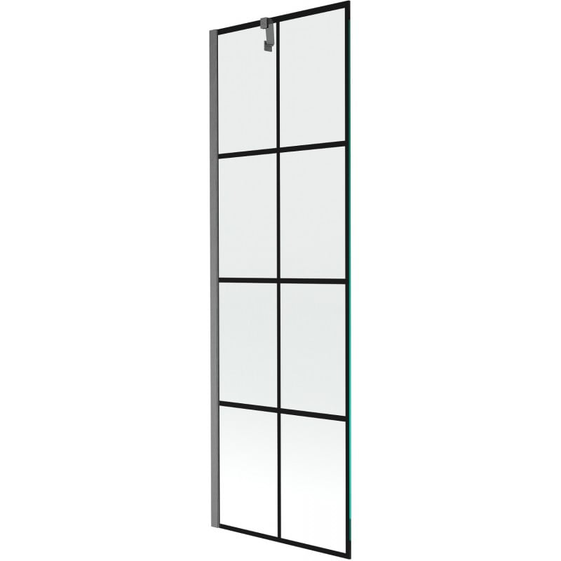 Mexen Next paravan pentru cadă, de 1 panou, 60 x 150 cm, model negru, gri arma periat - 895-060-000-00-77-66