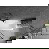 Paravan de baie Mexen Next cu 1 panou, 90 x 150 cm, model negru, gun gray periat - 895-090-000-00-77-66