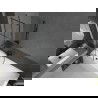 Mexen Next 1-szárnyú fürdőszobai paraván 50 x 150 cm, fekete minta, gun metal - 895-050-000-00-77-95