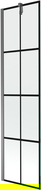 Mexen Next perete de duș cu 1 panou 50 x 150 cm, model negru, gun metal - 895-050-000-00-77-95