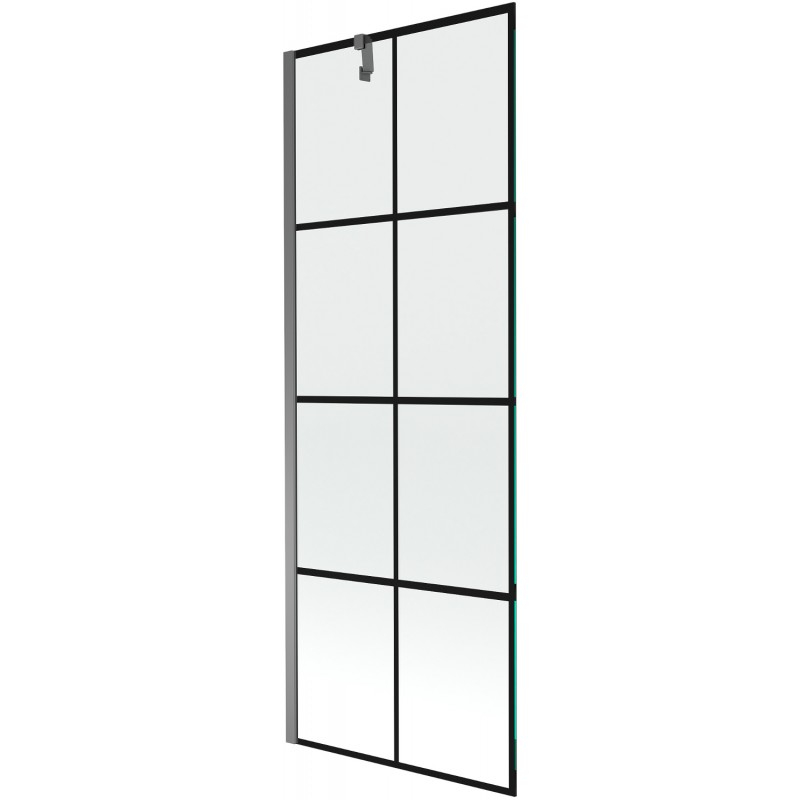 Mexen Next paravan de baie cu 1 canat 70 x 150 cm, carouri negre, metal brun - 895-070-000-00-77-95