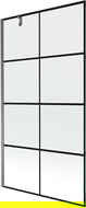 Mexen Next paravan de baie cu 1 panou 100 x 150 cm, model negru, metal armat - 895-100-000-00-77-95