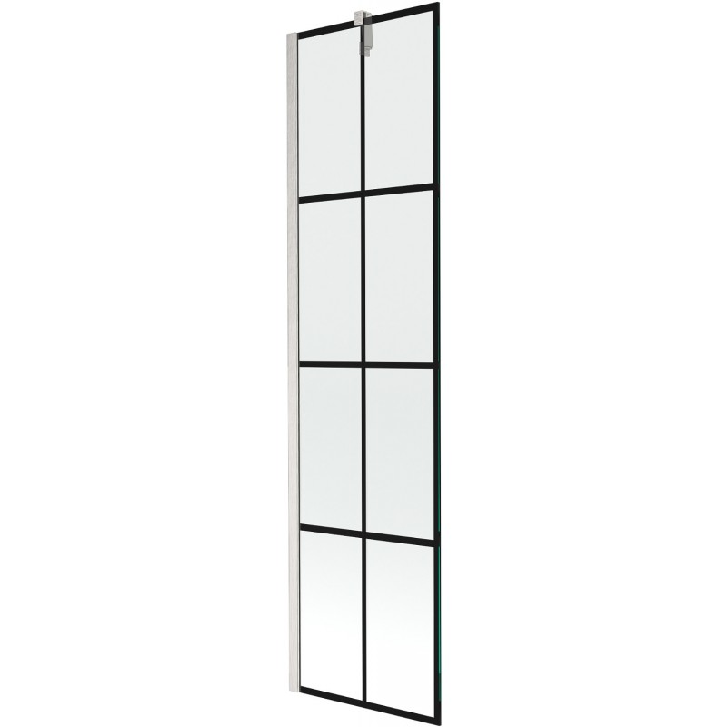 Mexen Next paravan de baie 1-canat 50 x 150 cm, model negru, nichel periat - 895-050-000-00-77-97