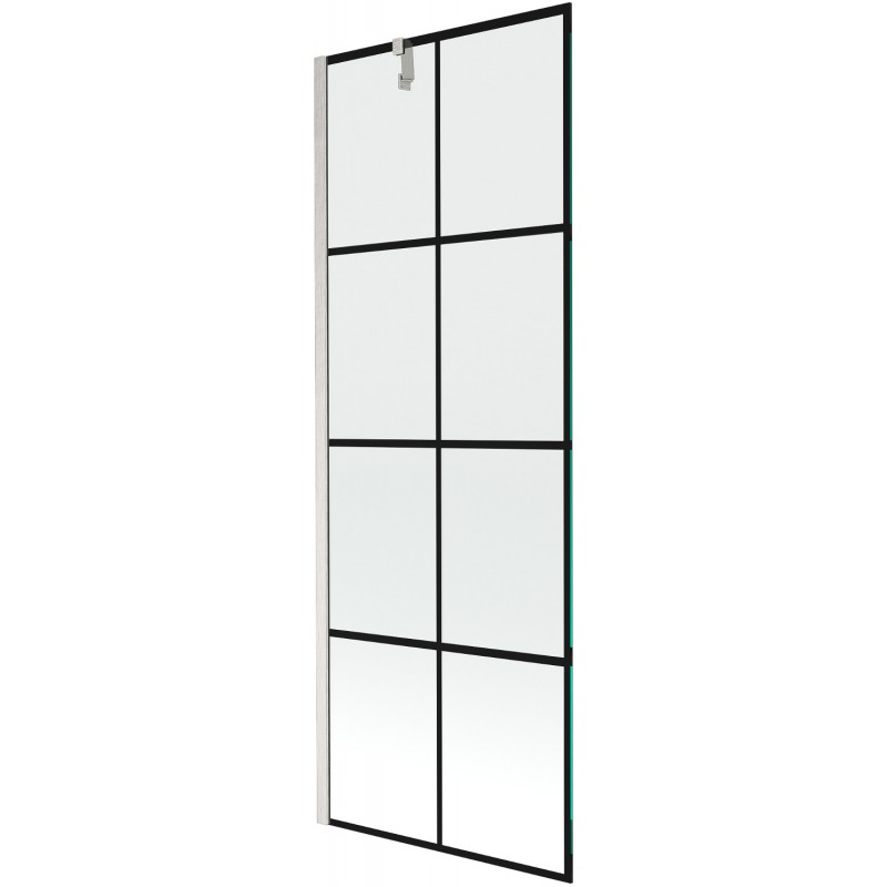 Mexen Next paravan de cadă cu 1 panou 70 x 150 cm, model negru, nichel periat - 895-070-000-00-77-97