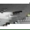 Mexen Next paravan de cadă 1-canat 80 x 150 cm, model negru, nichel periat - 895-080-000-00-77-97