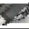 Mexen Next paravan cadă 1-canată 90 x 150 cm, model negru, nichel periat - 895-090-000-00-77-97