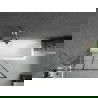 Mexen Next paravan cadă 1-canată 90 x 150 cm, model negru, nichel periat - 895-090-000-00-77-97