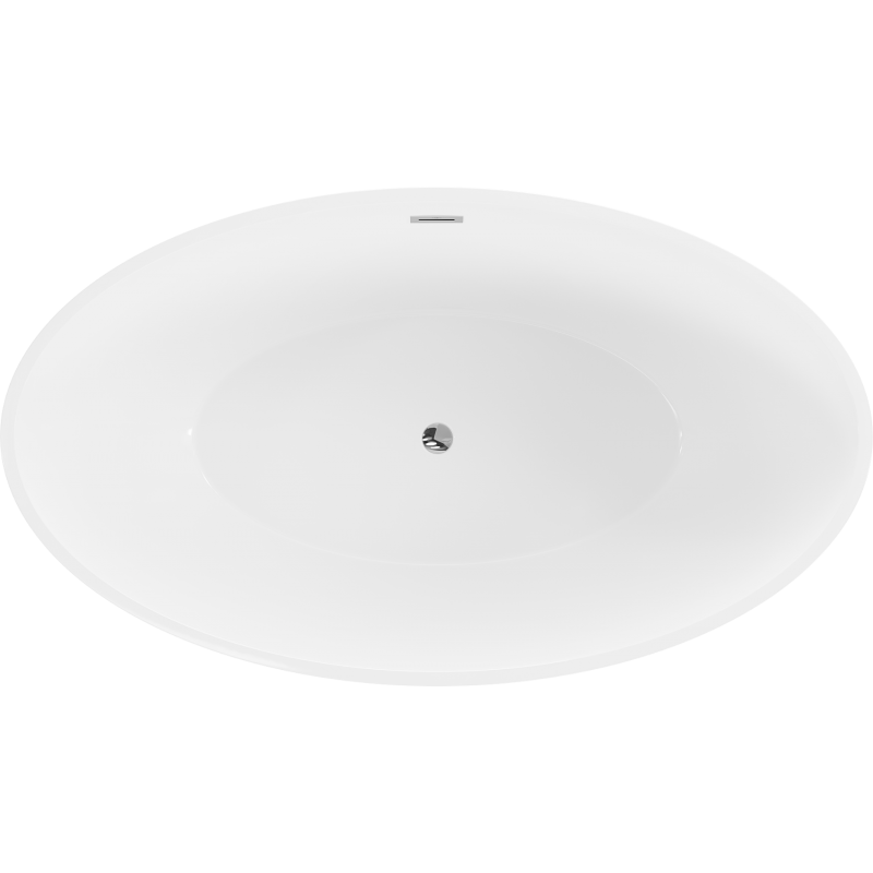 Mexen Nike szabadon álló kád 175 x 100 cm, fehér, króm túlfolyó - 54071751000-01