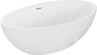 Cadă freestanding Mexen Nike 175 x 100 cm, alb, scurgere crom - 54071751000-01