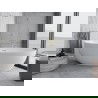 Mexen Nike cadă freestanding 175 x 100 cm, alb, cu preaplin auriu - 54071751000-50