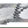 Mexen Nike cadă freestanding 175 x 100 cm, alb, cu preaplin auriu - 54071751000-50