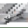 Cădiță Mexen Nike 175 x 100 cm, albă, evacuare cupru periat - 54071751000-65