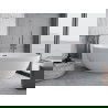 Mexen Nike szabadon álló kád 175 x 100 cm, fehér, gun gray kefélt - 54071751000-66