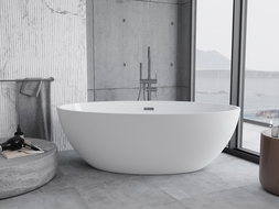 Mexen Nike cademontată 175 x 100 cm, albă, preaplin gri armă periat - 54071751000-66