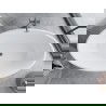 Mexen Nike szabadon álló kád 175 x 100 cm, fehér, gun gray kefélt - 54071751000-66